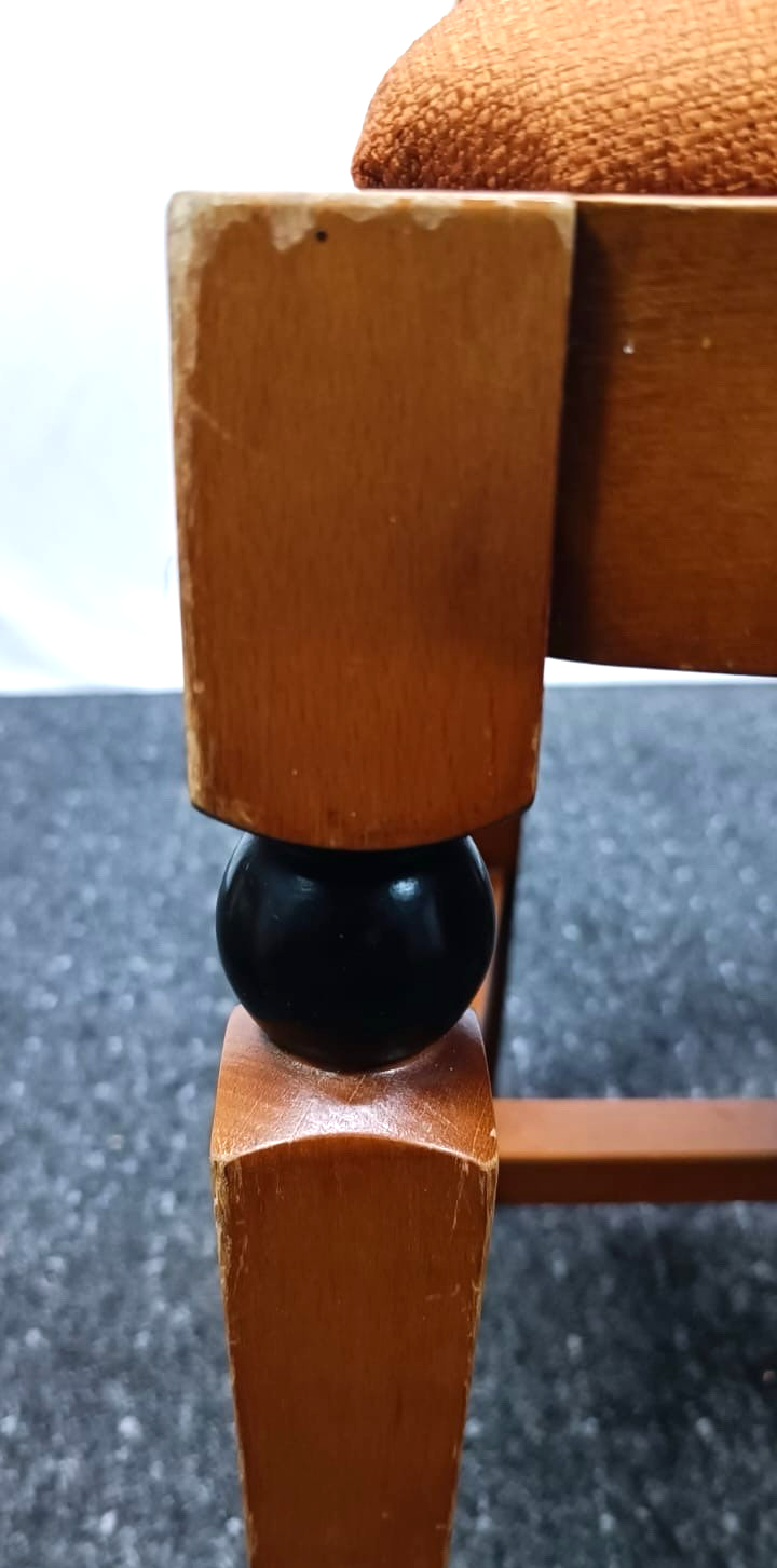 1 von 4 Stuhl Biedermeier Stil Klassisch Harfe Esszimmer Art Deco Vintage