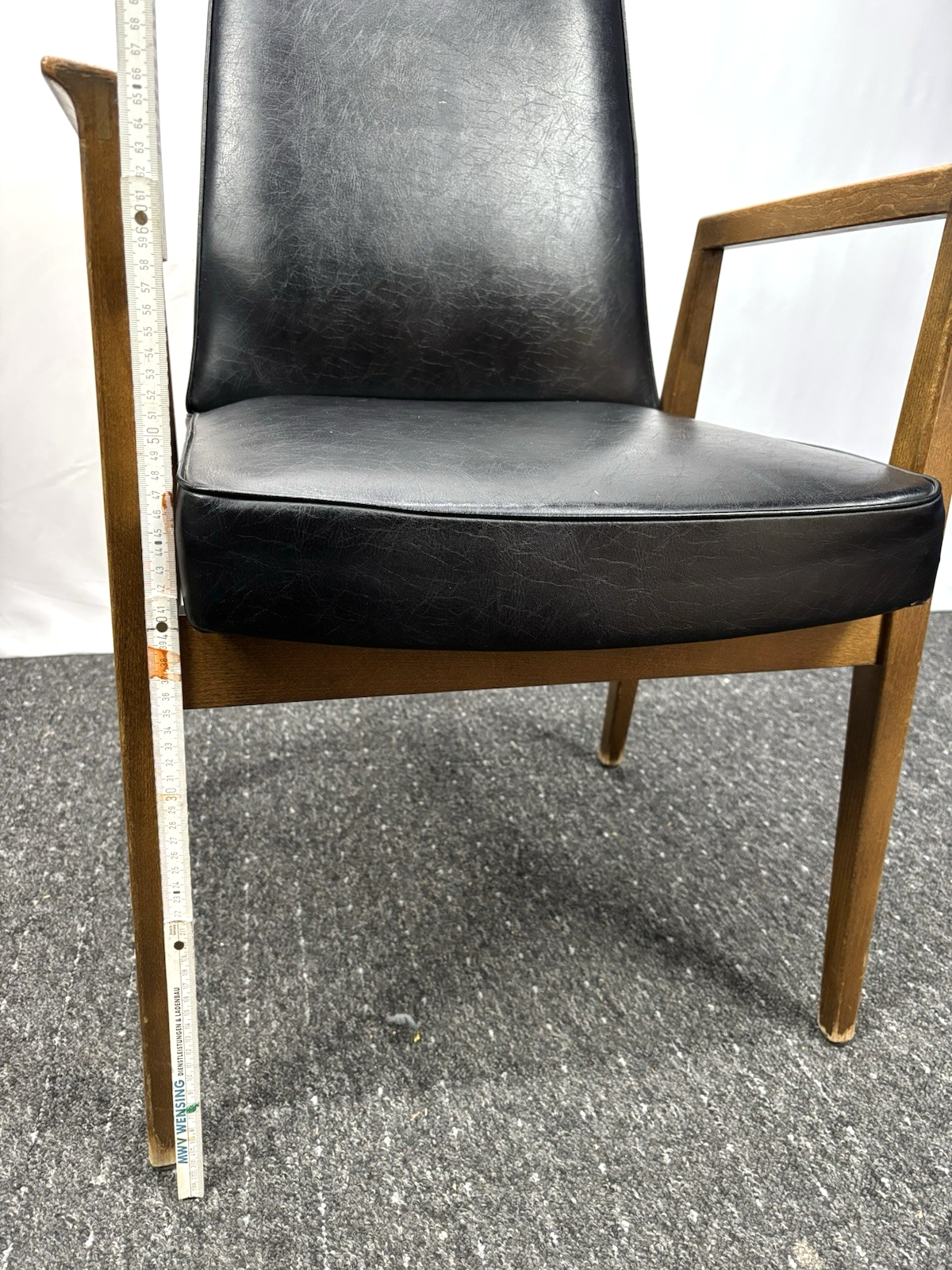 1 von 6 ORIGINAL Thonet Stuhl/ Sessel Midcentury Büro Esszimmer Art Deco Leder