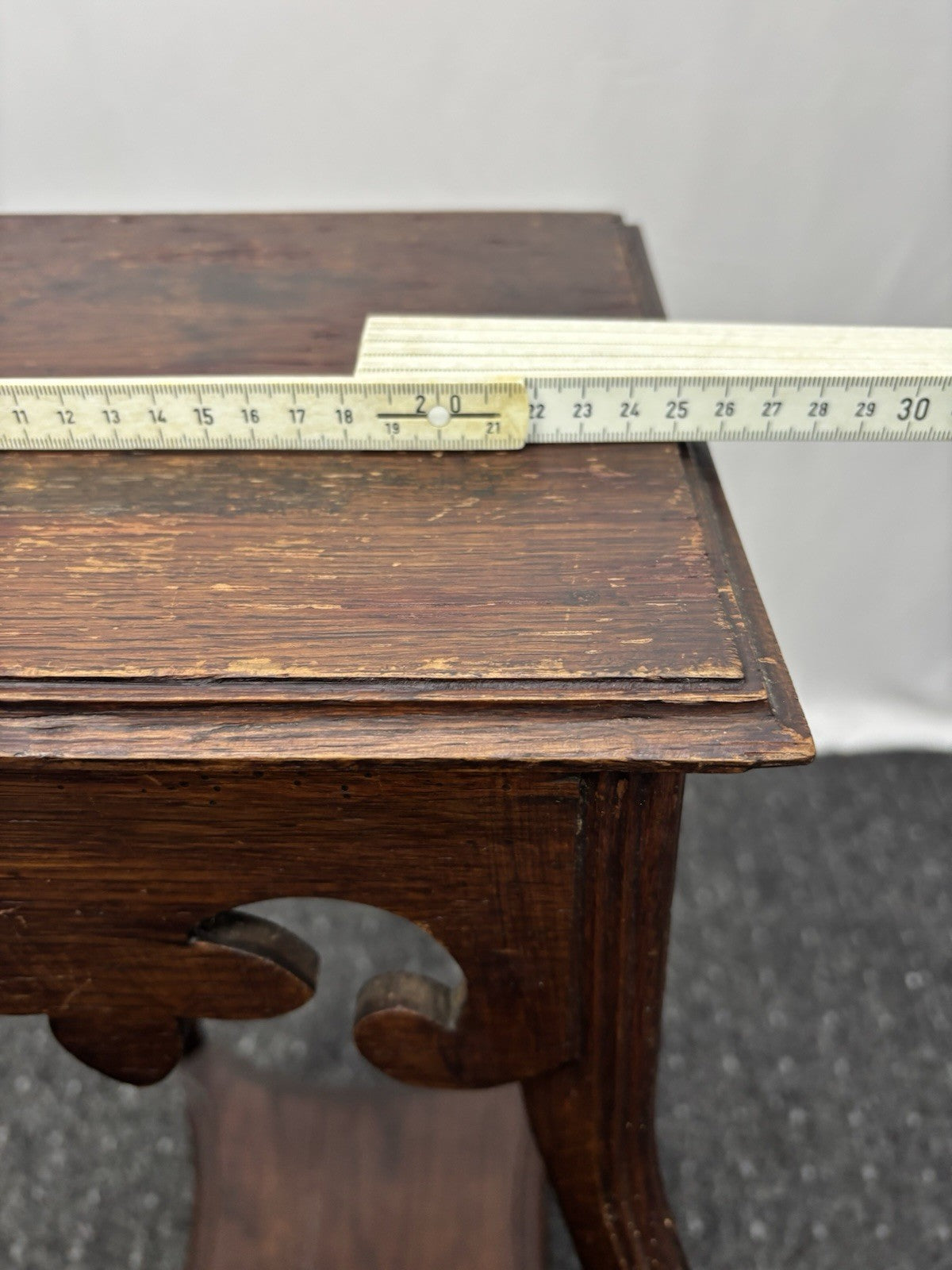 Blumensäule Blumentisch Beistelltisch Holz Art Deco Antik