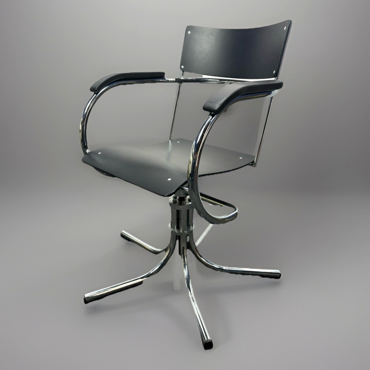 1 von 5 Orig Paul Schuitema Bürostuhl  nummeriert Stahlrohrmöbel Bauhaus Vintage