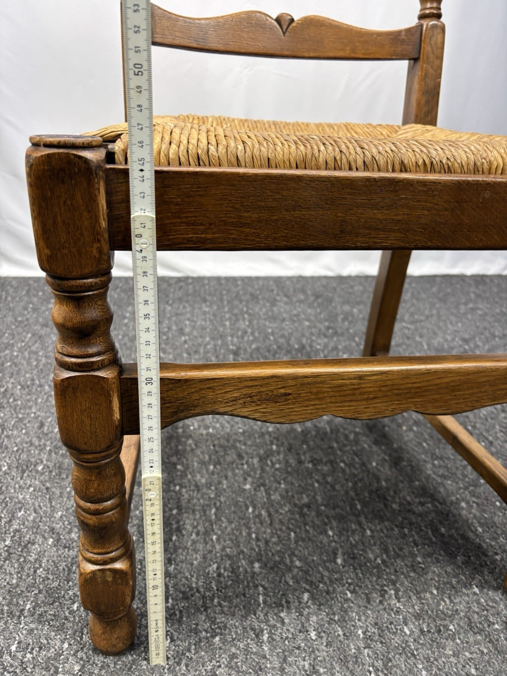 Castle Furniture Stuhl – Massivholz, Geflochtene Sitzfläche, Landhausstil – Top