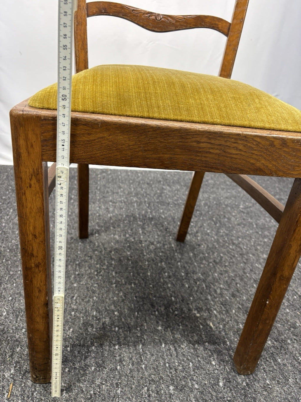 2er Set Esszimmerstuhl gepolstert Holz Vintage