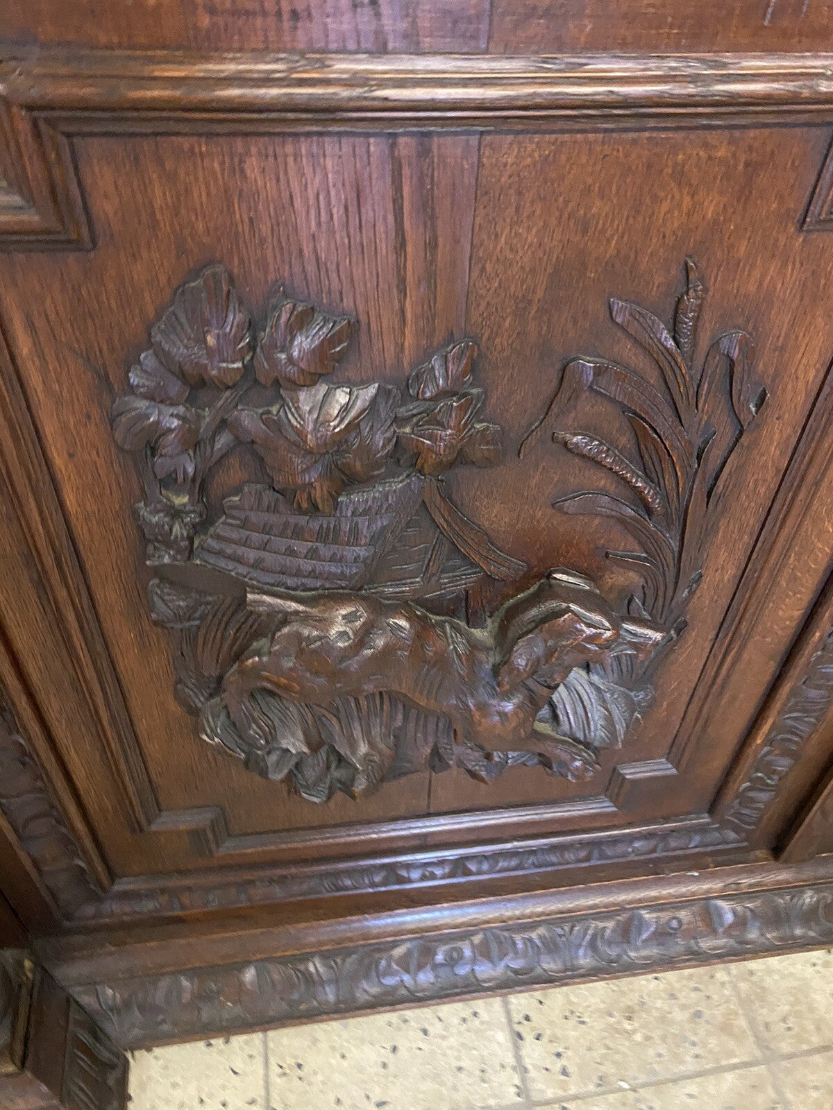 Prachtvoller Antiker Buffetschrank | Gründerzeit Aufsatzbuffet | Eiche massiv |