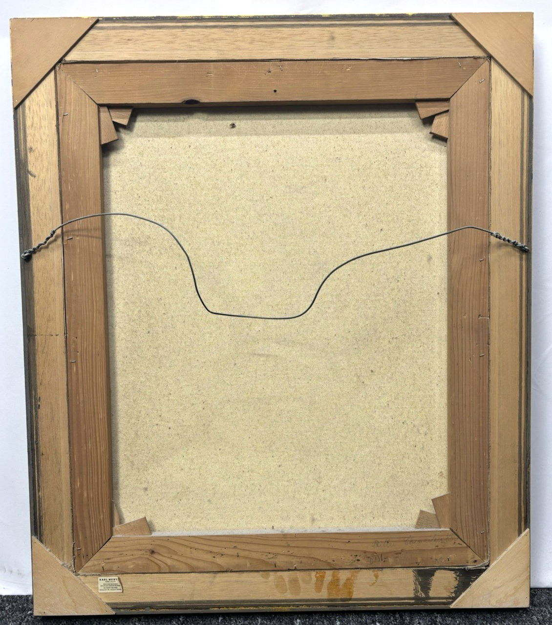 Bild Ölgemälde "Der Eremit" nach Salamon Koninck signiert gerahmt ca. 61 x 73 cm