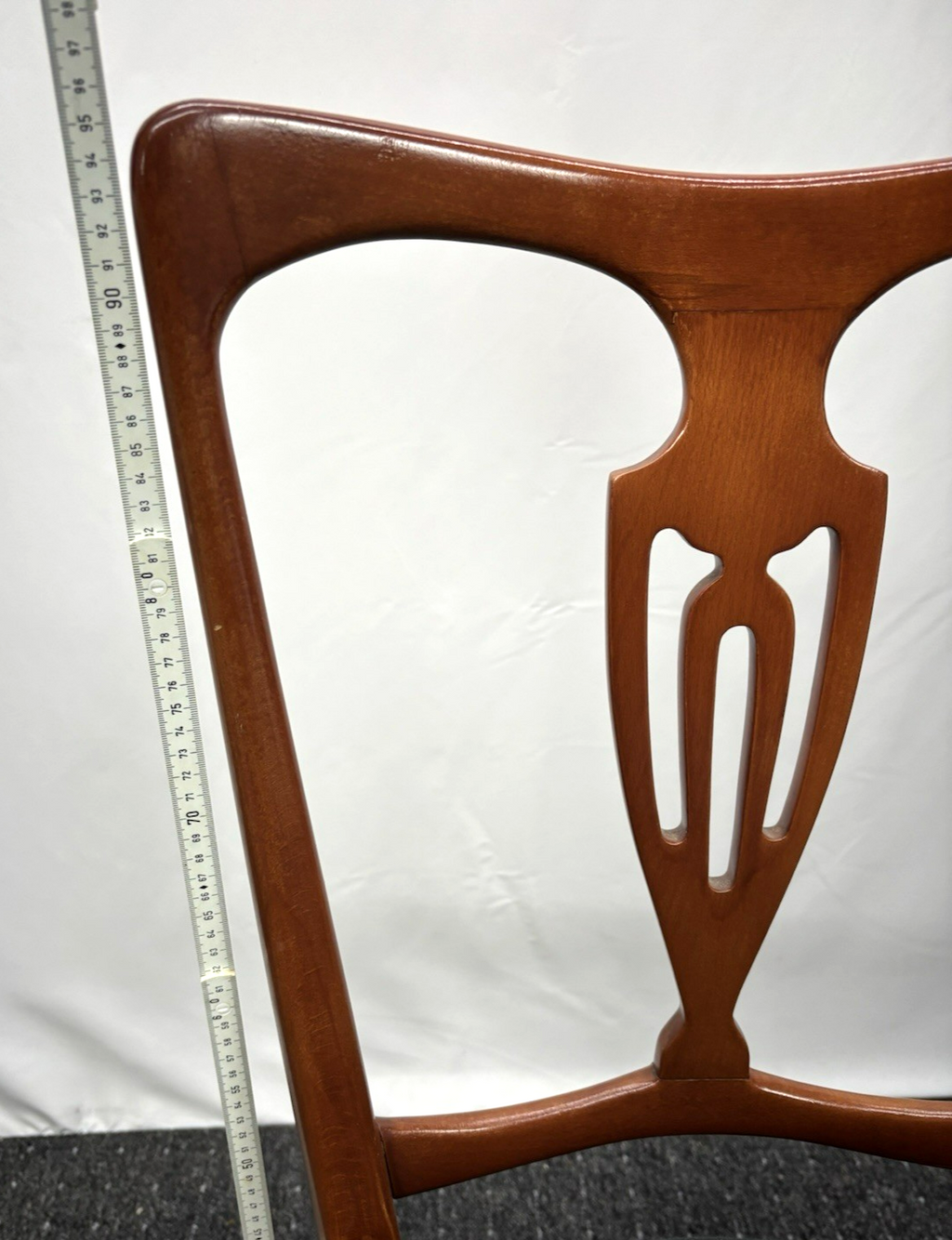 1 von 5 Midcentury Esszimmer Stuhl Holz Vintage Polstersitz