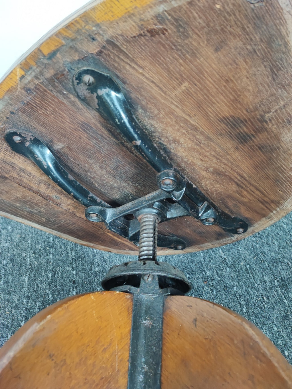 Antiker Eichen Bürodrehstuhl um 1900 | Kapitänsstuhl | Vintage |...