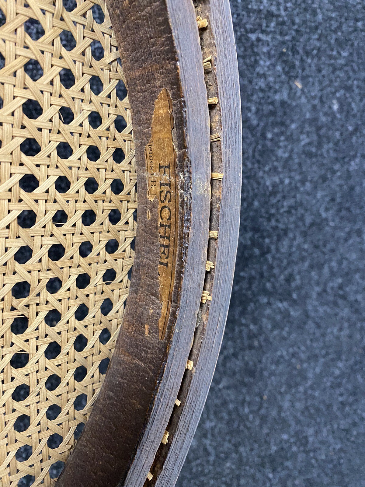 Armlehnstuhl Fischel im Thonet Stil Wiener Geflecht ArtDeco