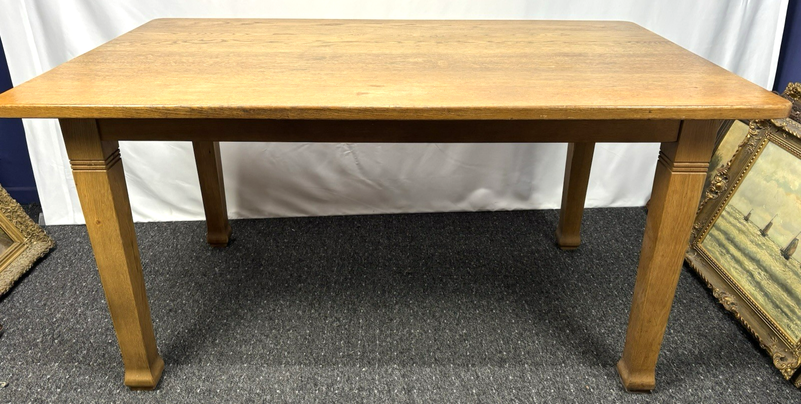 Tisch/ Stuhlset  mit 4 Stühlen Vintage Art Deco Holz