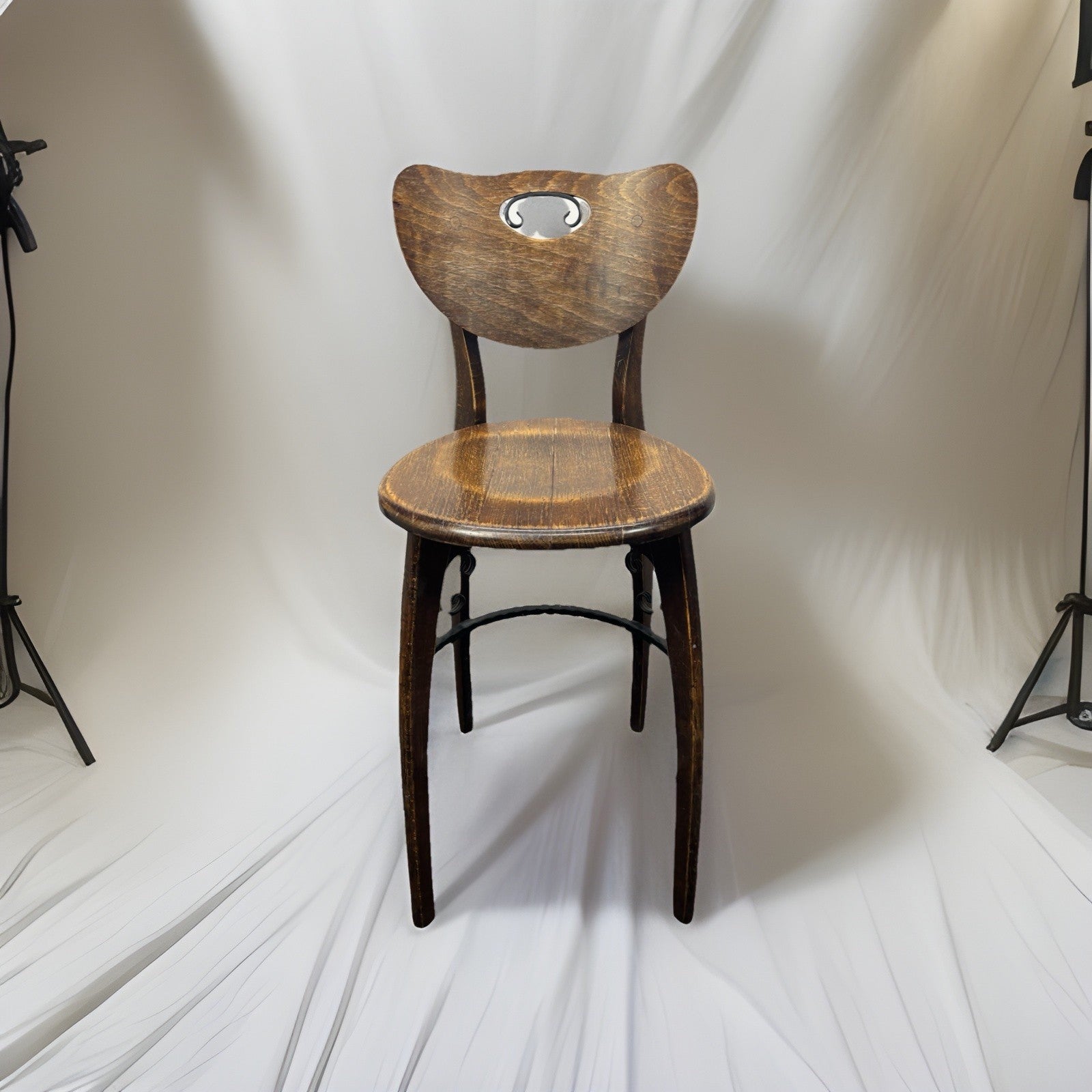 Barhocker Barstuhl Massivholz Vintage Art Deco Hochstuhl