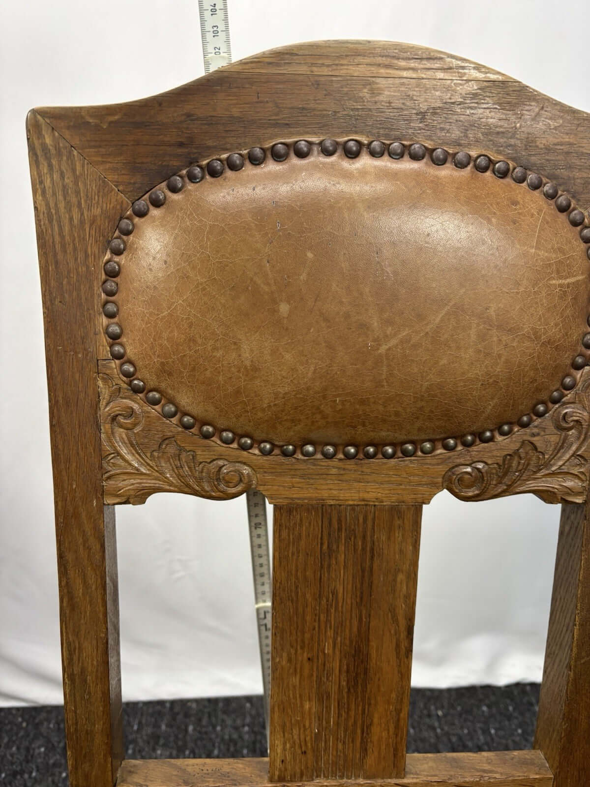 1 von 3  Bistrostuhl Kaffeehaus Art Deco Holz Leder zum Aufarbeiten