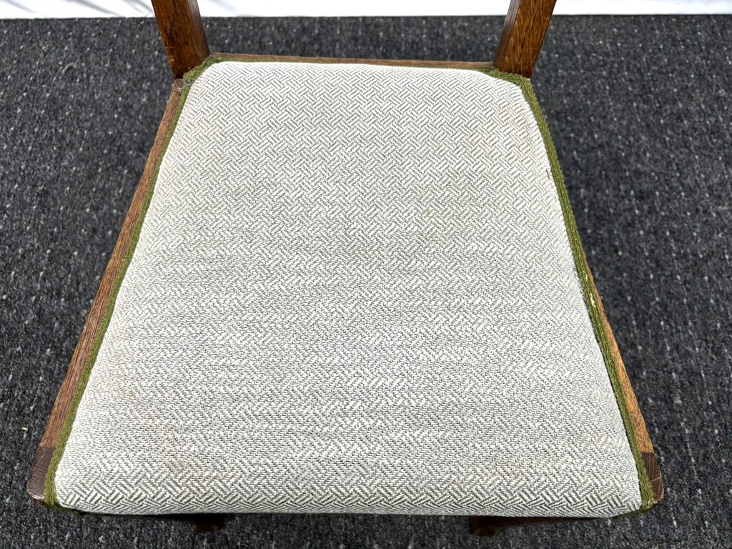 1 von 6 Holz Küchenstuhl Esszimmer Schnitzarbeiten Art Deco Vintage