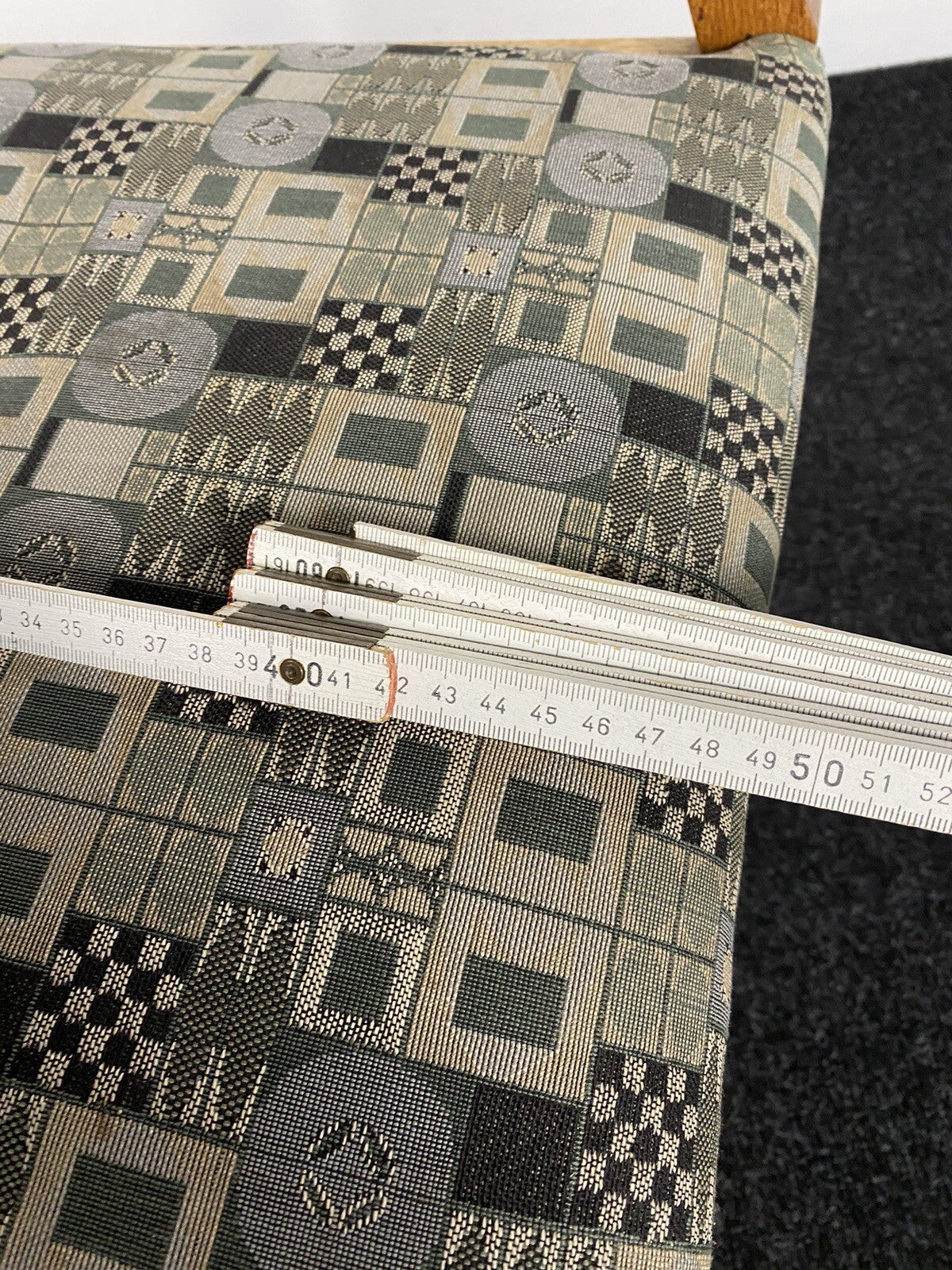 1von 5 Bürostuhl Stoff Wiener Werkstätte Entwurf Josef Hoffmann Art Deco Bauhaus