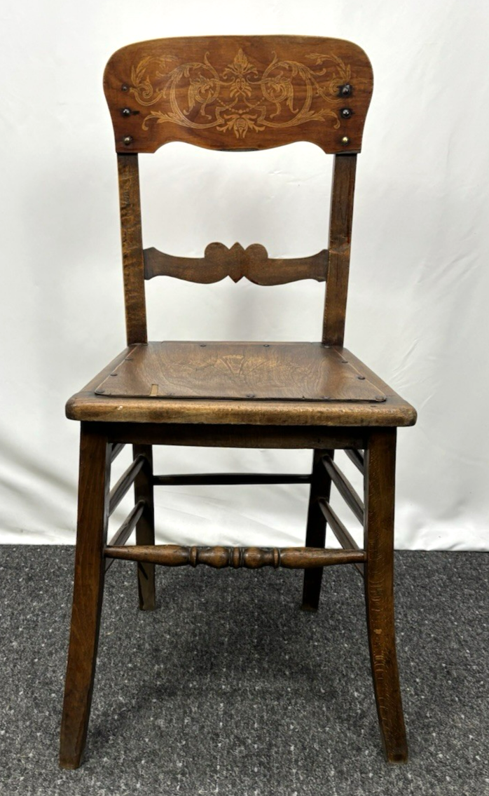 Bistro Kaffeehausstuhl Prägesitz Massivholz Art Deco Küche Schreibtisch