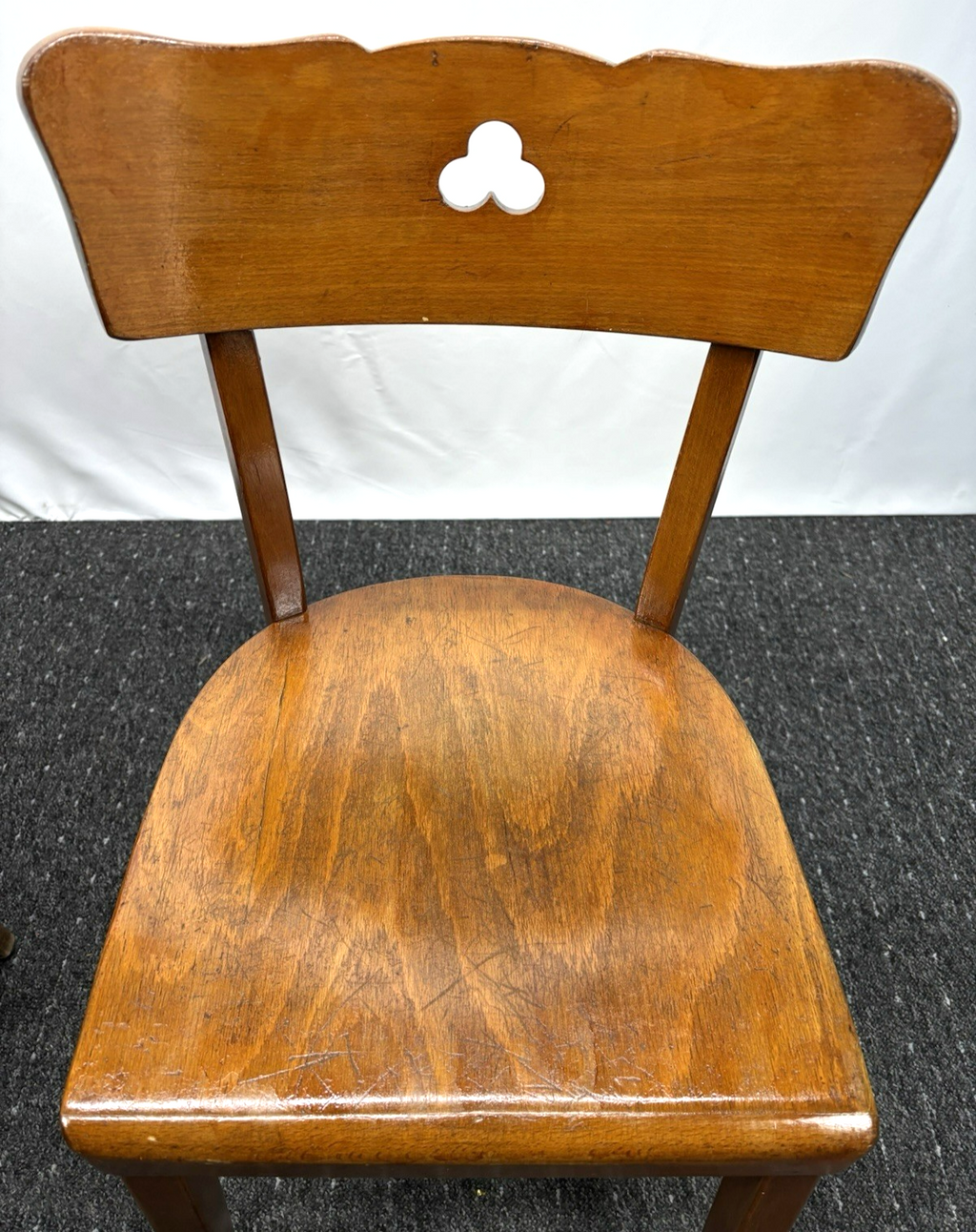 1 von 4 Kaffeehausstuhl Frankfurter Stuhl Bistro Holz Art Deco Antik Schellack