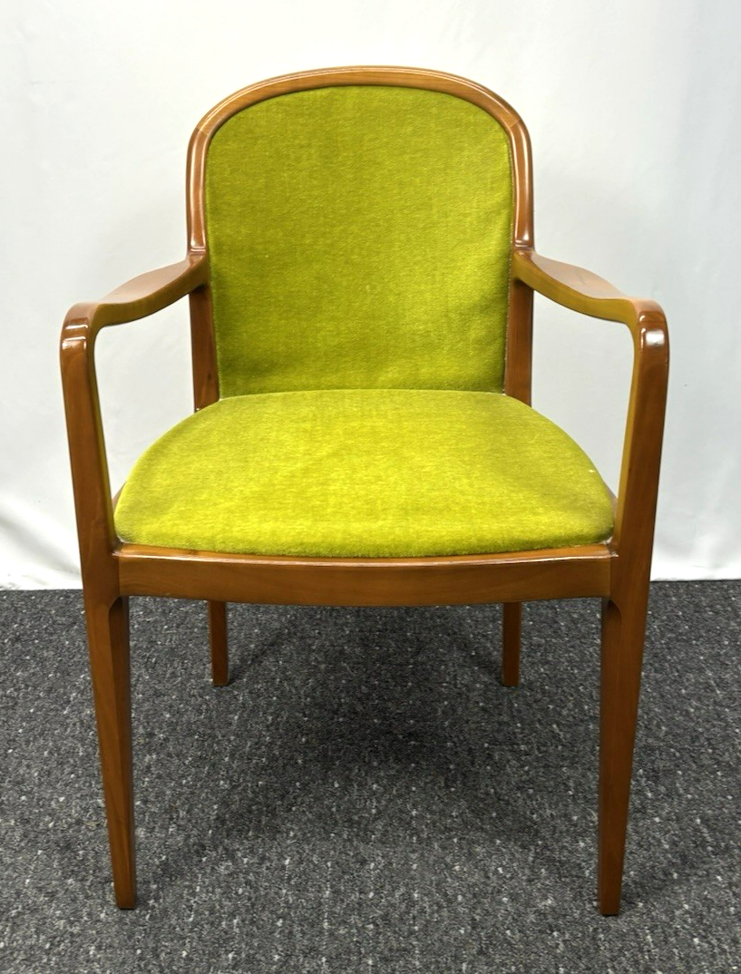 4er Set Armlehnstuhl von Lübke Vintage Esszimmer Buchenholz Art Deco