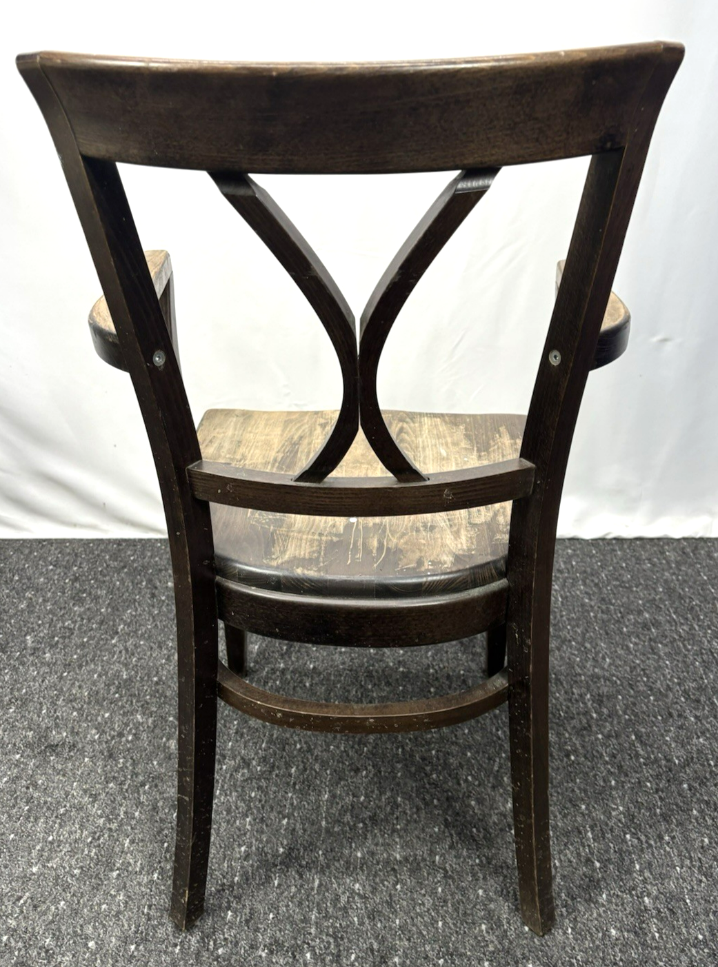 Holz Armlehnstuhl Vintage Stuhl Gastronomie Café Stil an Bastler