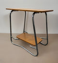 Beistelltisch Stahlrohrmöbel Holz Bauhaus Vintage Art Deco 