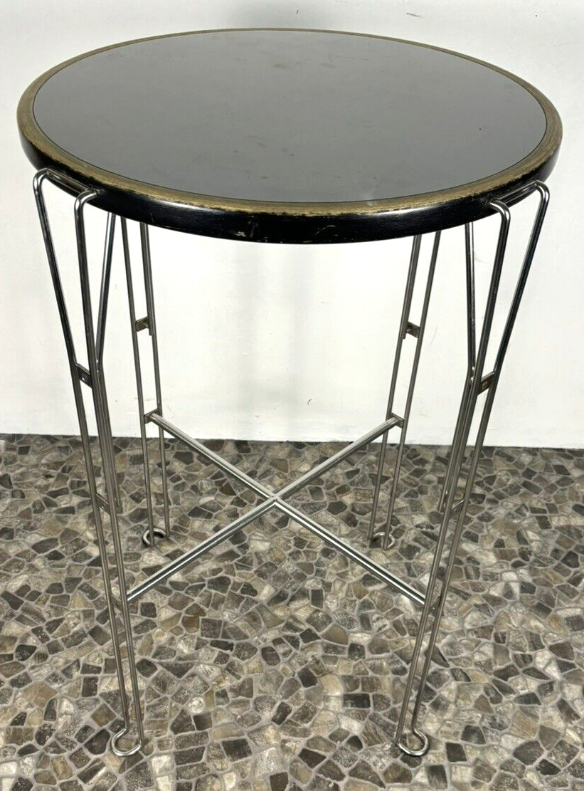 1 von 2 Design Stehtisch Borge Lindau für Architonics Bauhaus Vintage Edelstahl
