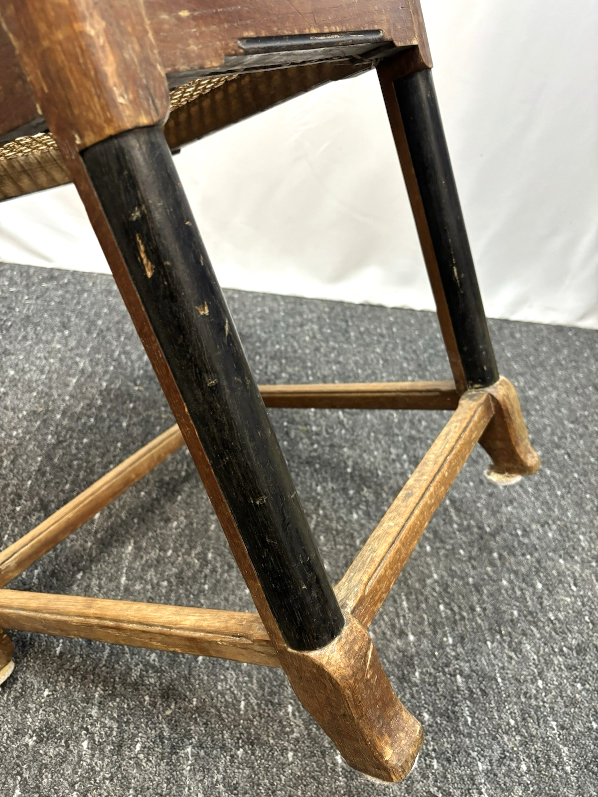 4er Set Stühle Esszimmer Art Deco Vintage Wiener Geflecht (z.T. beschädigt)