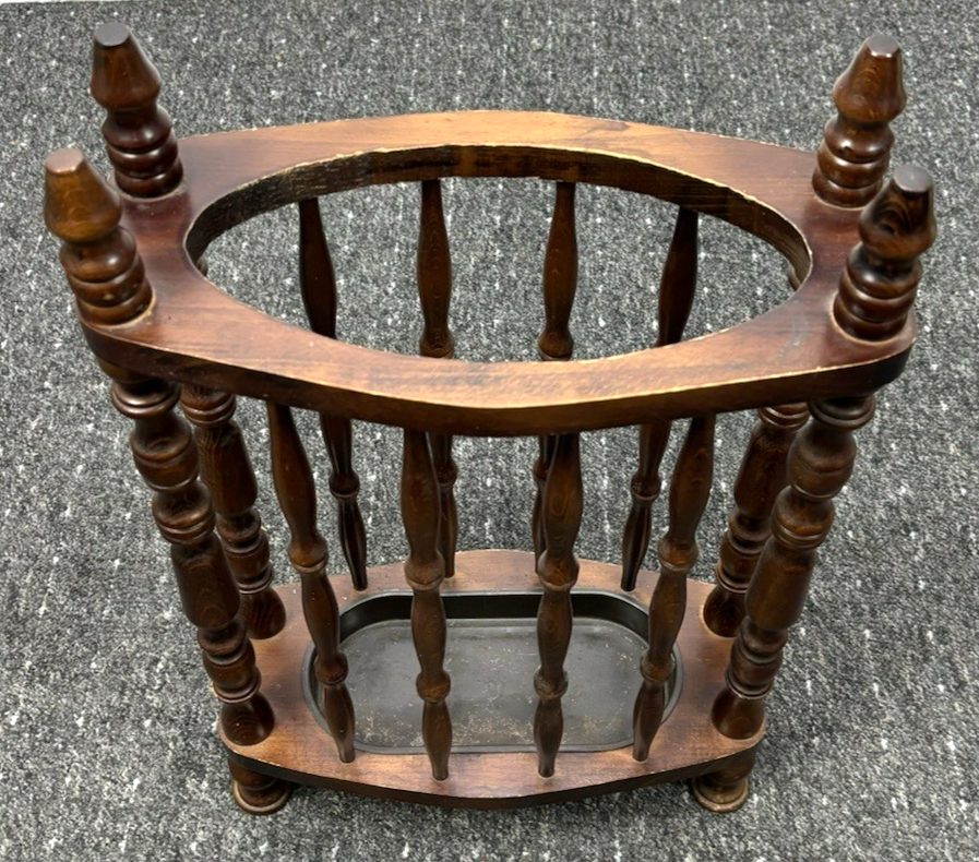 Schirmständer Holz Art Deco Regenschirm Vintage Antik