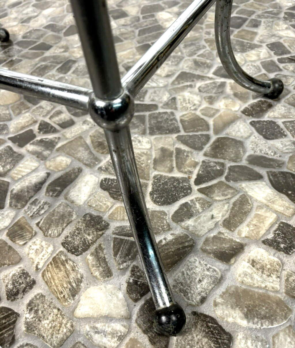 Rauchertisch Stahlrohr Beistelltisch Art Deco Bauhaus schwenkbar