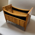 Kinderbett/ Puppenbett  Biedermeier mit Lattenrost Kirsche um 1850