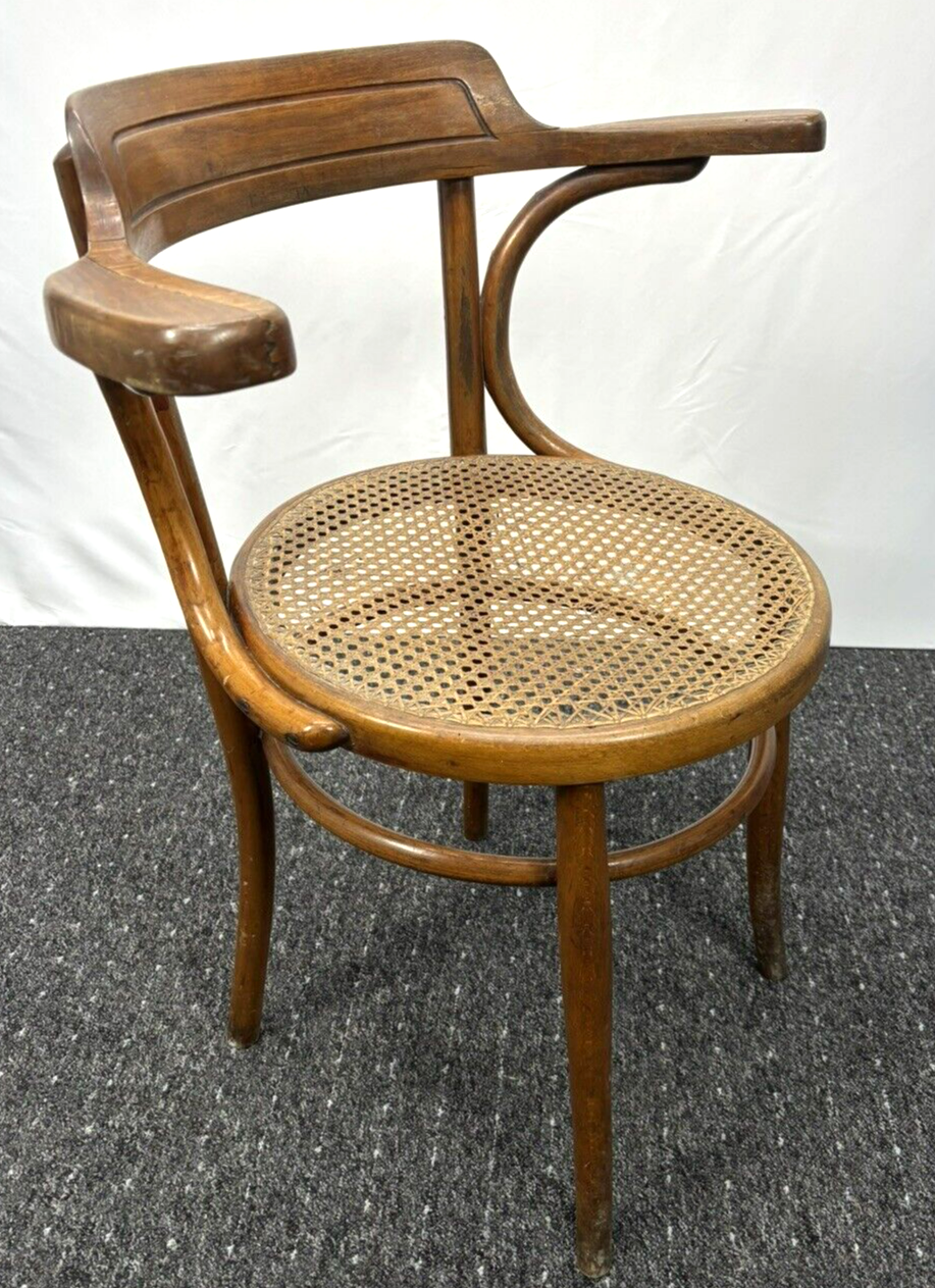 ORIGINAL Fischel Bugholz Armlehnstuhl Gropius Extra Breit Wiener Gefl. Art Deco