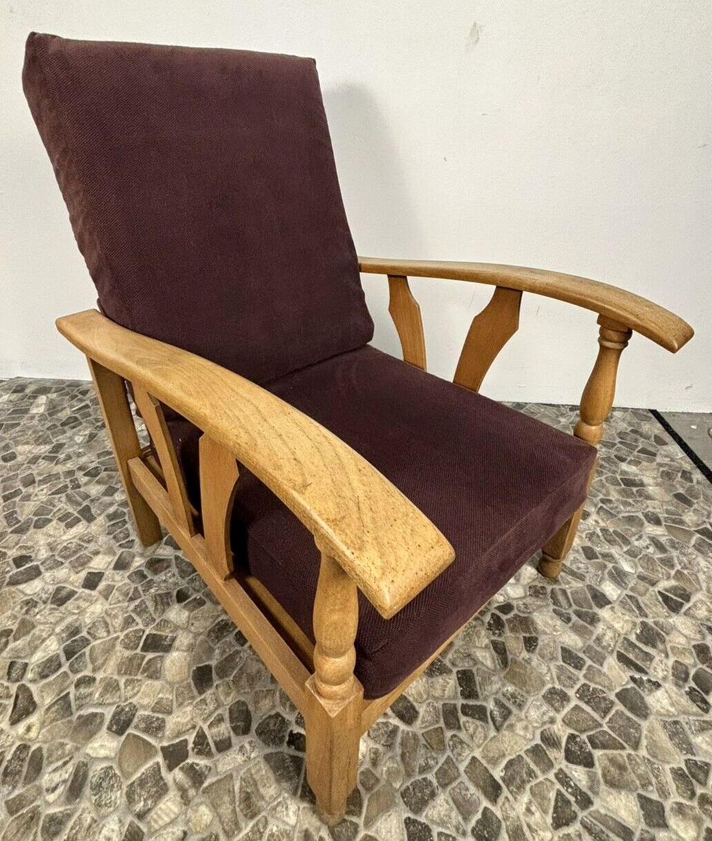 Sessel Lounge Rauchersessel Sitzmaschine  Wohnzimmer Vintage Dicker Polsterstoff