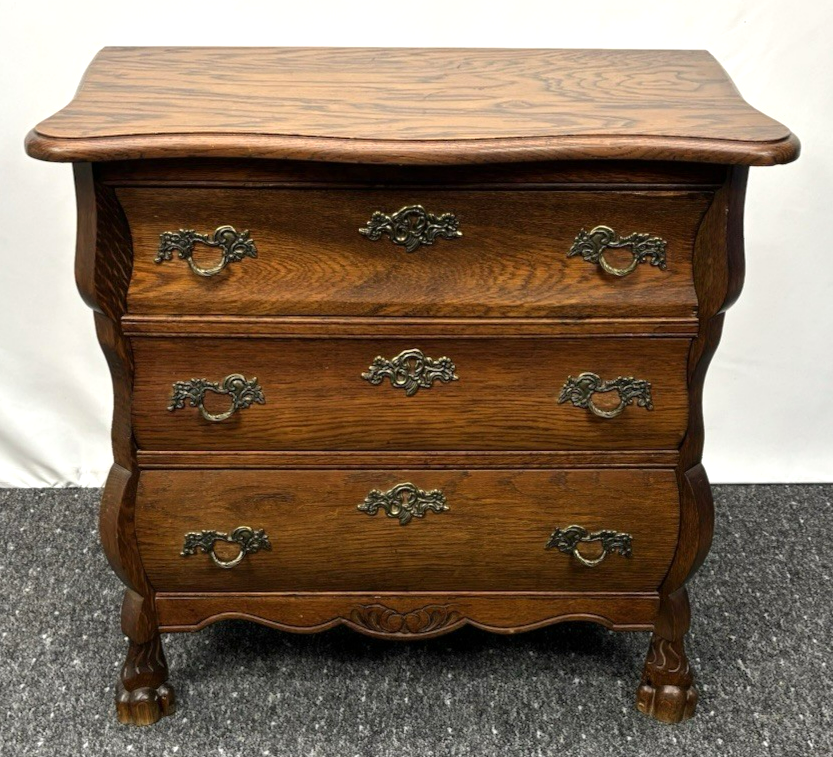 Kommode mit drei Schubladen Vintage Art Deco Holz 