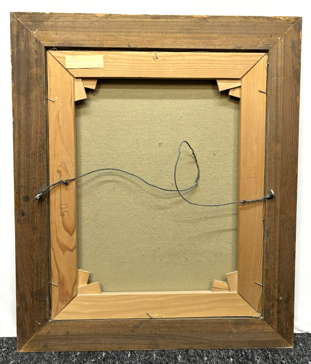Gemälde Fritz Möritz,  Holländerin am Fenster gerahmt signiert ca. 53 x 85 cm
