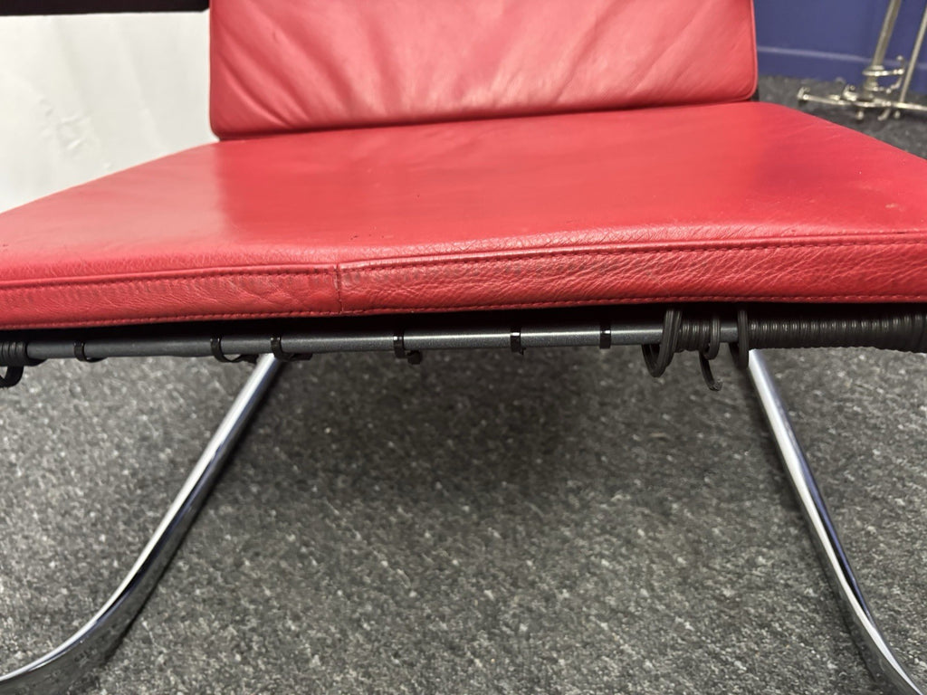 Freischwinger-Sessel Stahlrohrmöbel nach Entwurf Adolf Lorenz Art Deco Bauhaus