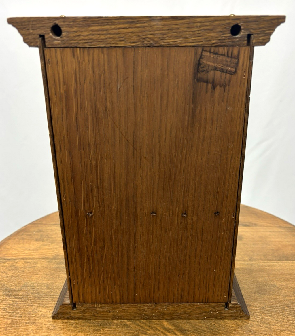 alter Schlüsselkasten mit Spiegeltüre Holz Art Deco Vintage