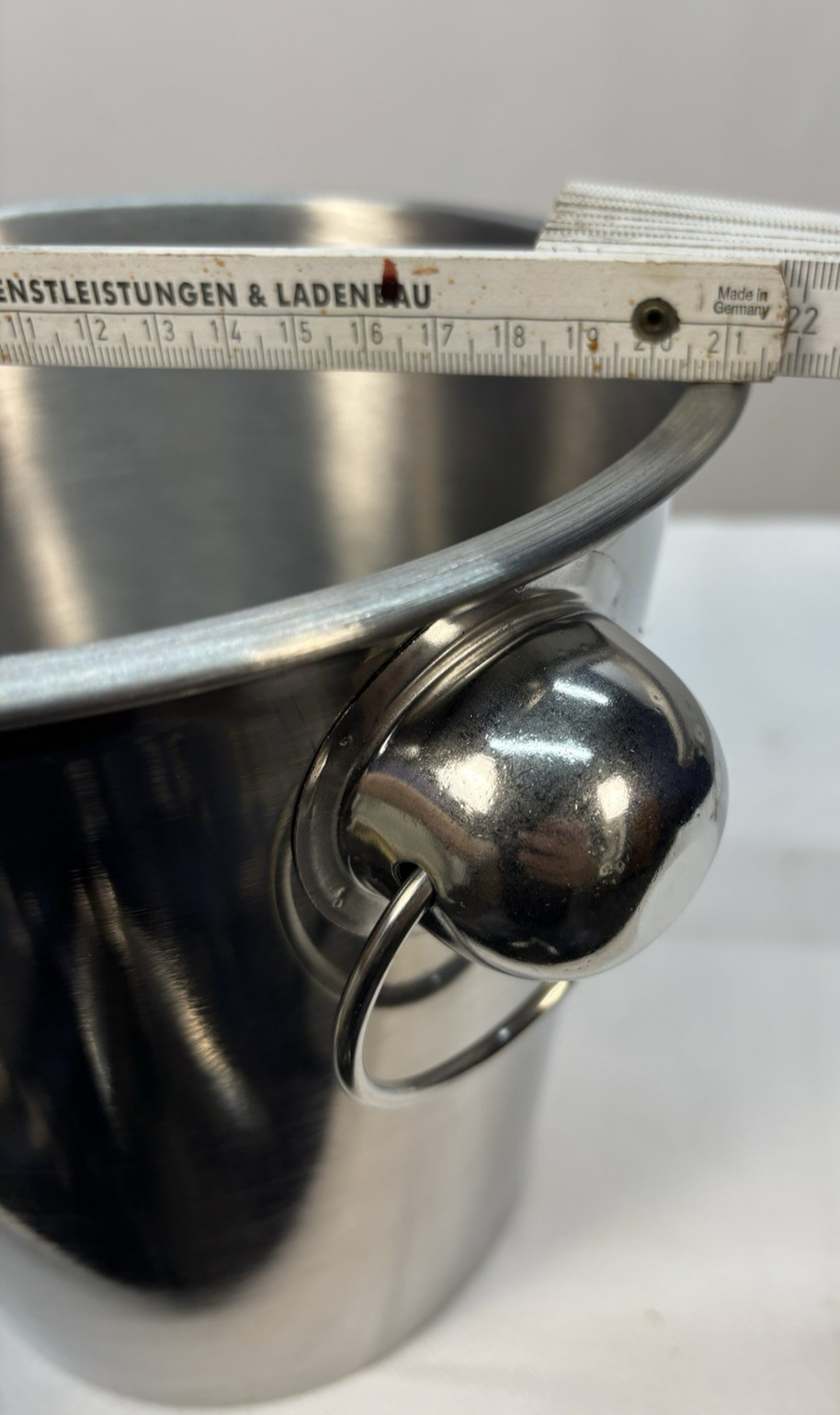 Sektkühler Weinkühler mit Halter Edelstahl „Neu aus Restpostenverkauf“