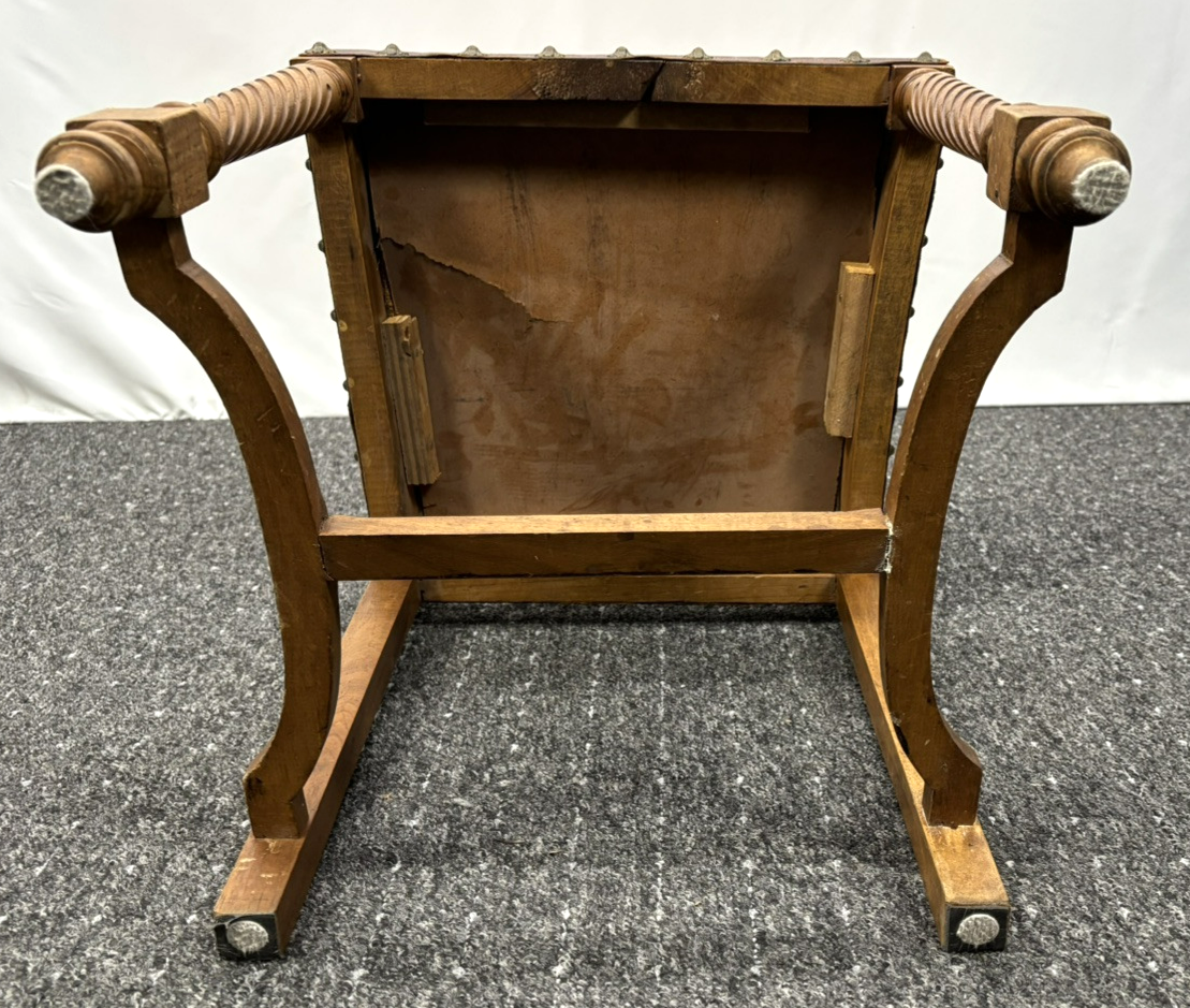 4er Stuhlset Esszimmer spanischer Stil Leder Art Deco Bauhaus für Bastler!
