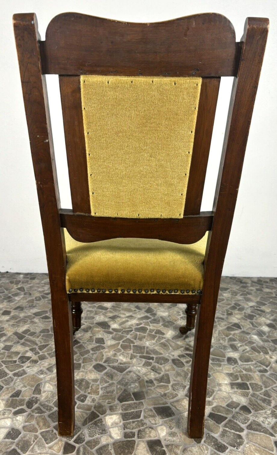 4er Set Antike Stühle Jugendstil viktorianisch Esszimmer Art Deco Holzschnitzarb