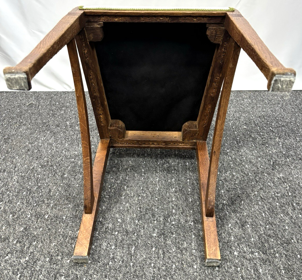 1 von 6 Holz Küchenstuhl Esszimmer Schnitzarbeiten Art Deco Vintage