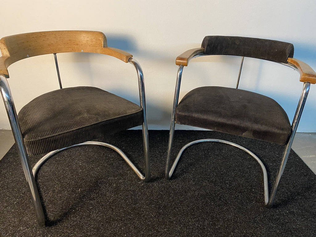 Desta Freischwinger Stuhl Luckhardt  Stahlrohr Bauhaus Lorenz Thonet Sammlung