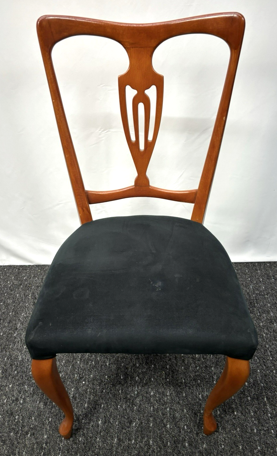 1 von 5 Midcentury Esszimmer Stuhl Holz Vintage Polstersitz