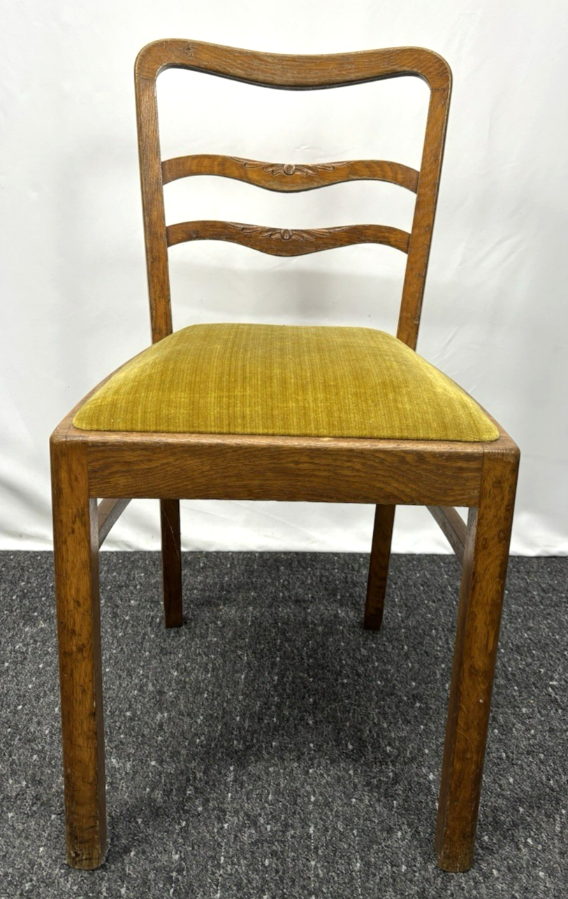 2er Set Esszimmerstuhl gepolstert Holz Vintage
