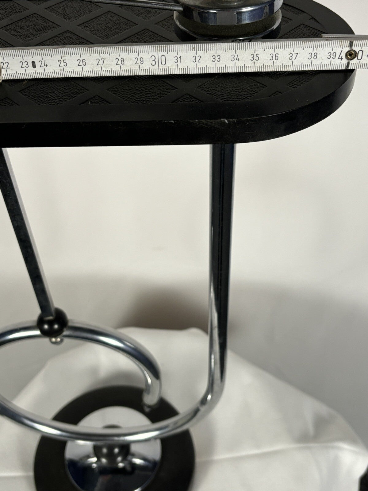 Standaschenbecher, Rauchertisch, Beistelltisch, Bauhaus, Stahlrohr, Art Deco