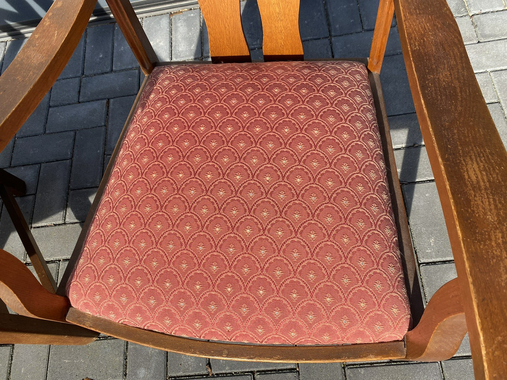 1 / 2  Armlehnstuhl  Gründerzeit Biedermeier Bauhaus Art  Deco Stil Stuhl Büro