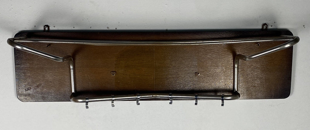 Wandgarderobe Stahlrohr Holz Bauhaus ArtDeco 