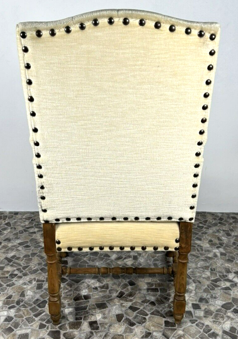 Thronsessel Art Deco Salonsessel Barockstil Massivholz Schnitzarbeiten