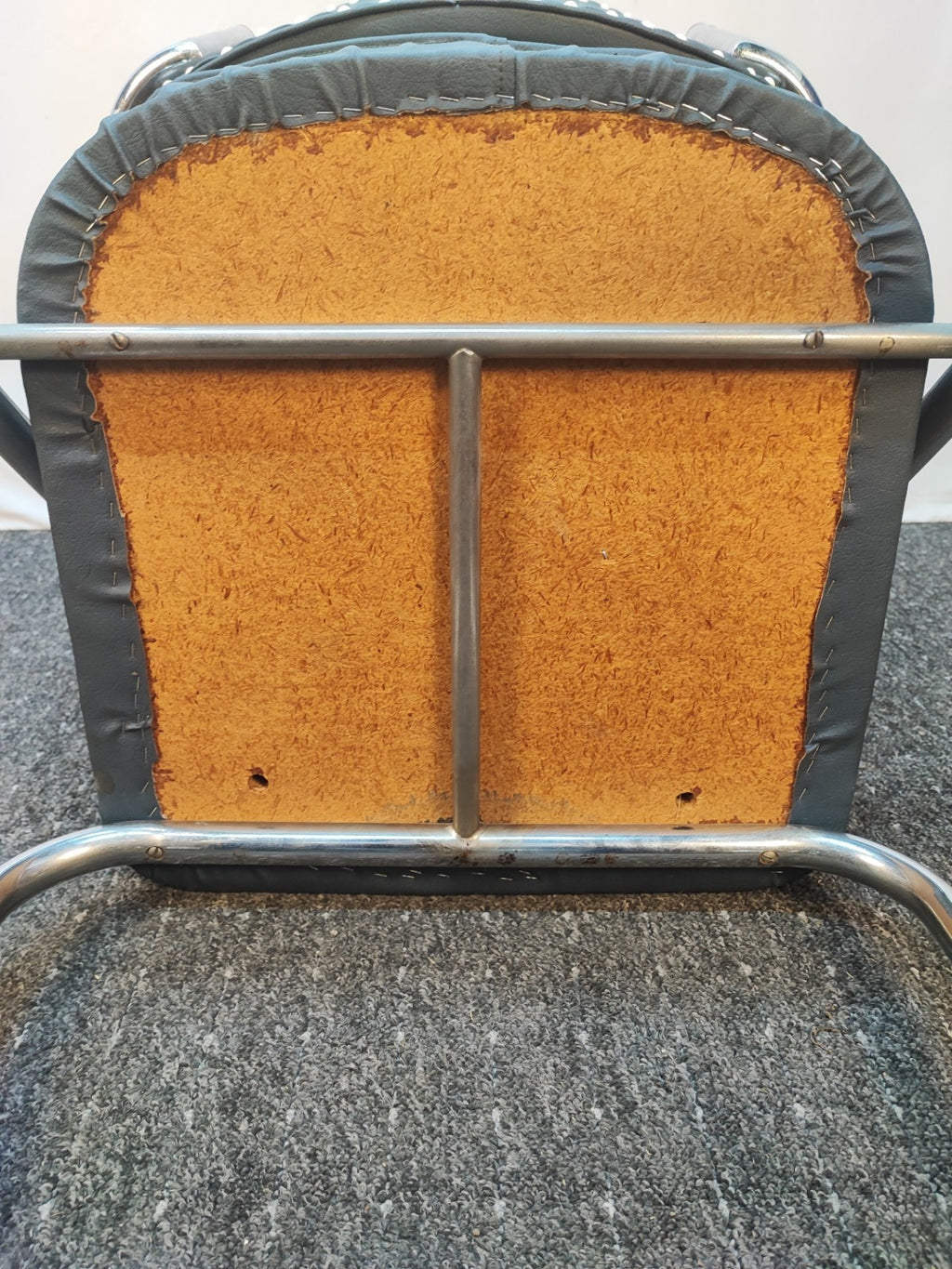 Vintage Bauhaus Stuhl Freischwinger Stahlrohr Chrom 30er 40er Art Deco Sessel
