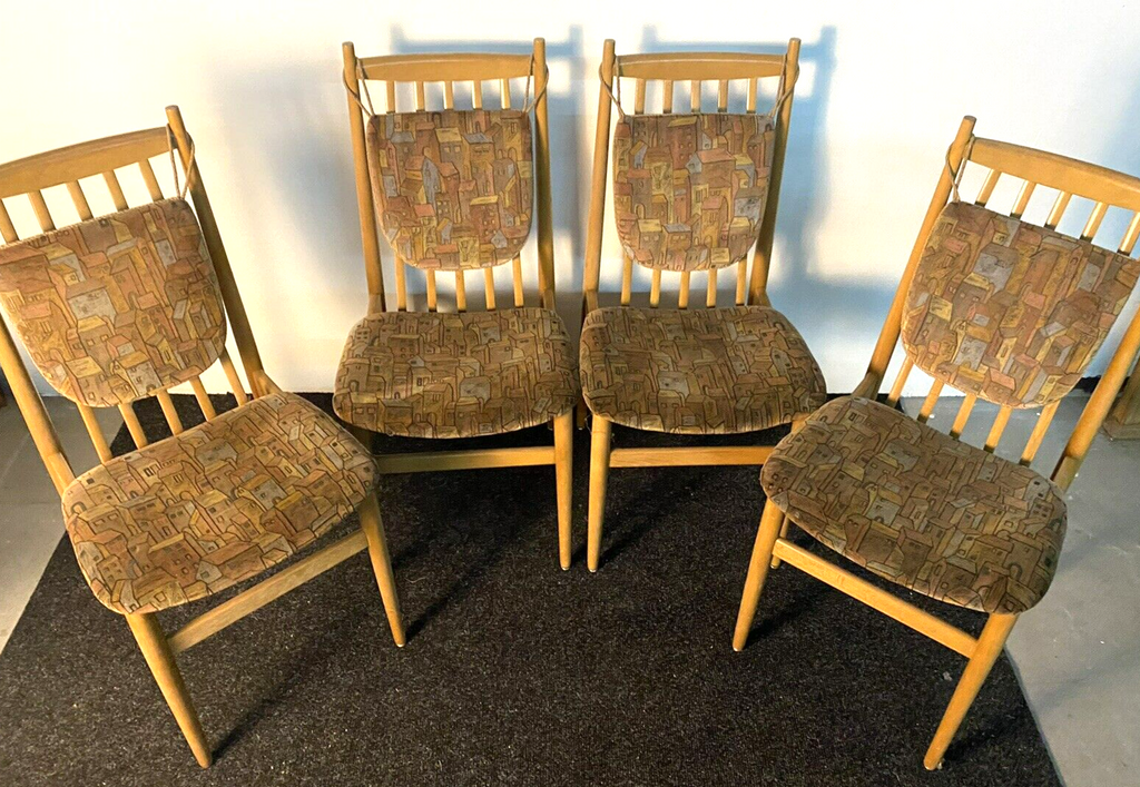 1 von 4  Midcentury Casalla Stuhl, Esszimmer, Küche, Vintage, Art Deco