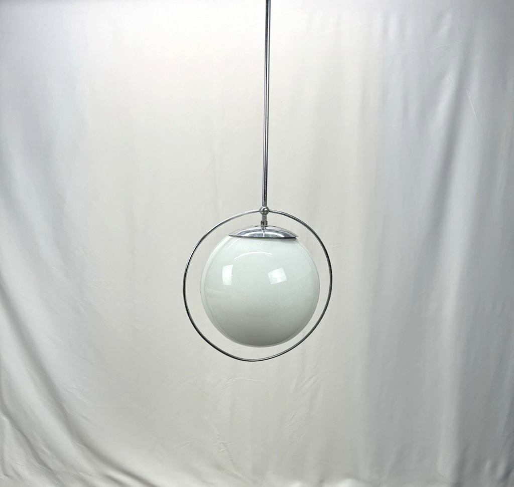 Hängelampe Bauhaus Art Deco Sputnik Space Auge Mid-Century ca. 90 cm hoch