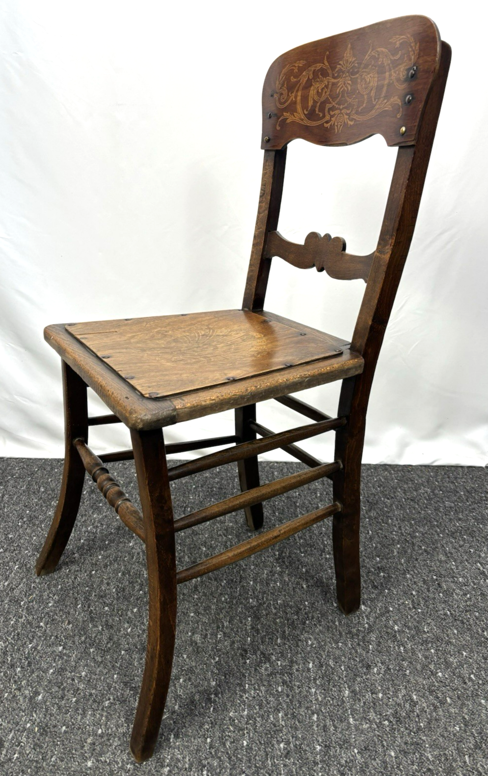 Bistro Kaffeehausstuhl Prägesitz Massivholz Art Deco Küche Schreibtisch