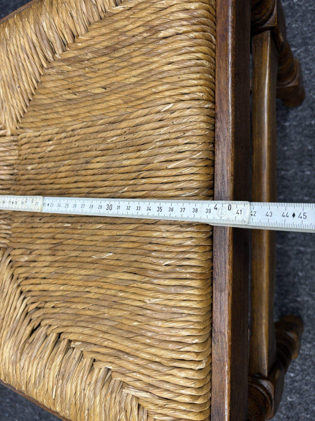 Castle Furniture Stuhl – Massivholz, Geflochtene Sitzfläche, Landhausstil – Top