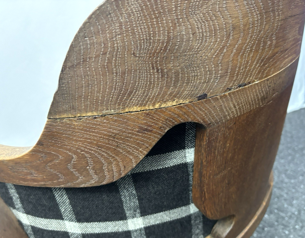 Amerikanischer Drehstuhl Büro Schreibtisch Officechair Art Deco Antik