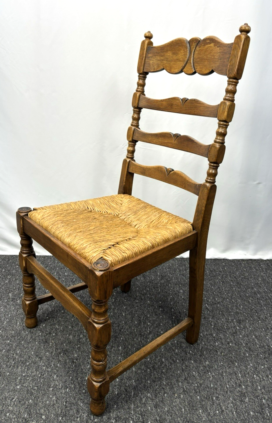 Castle Furniture Stuhl – Massivholz, Geflochtene Sitzfläche, Landhausstil – Top